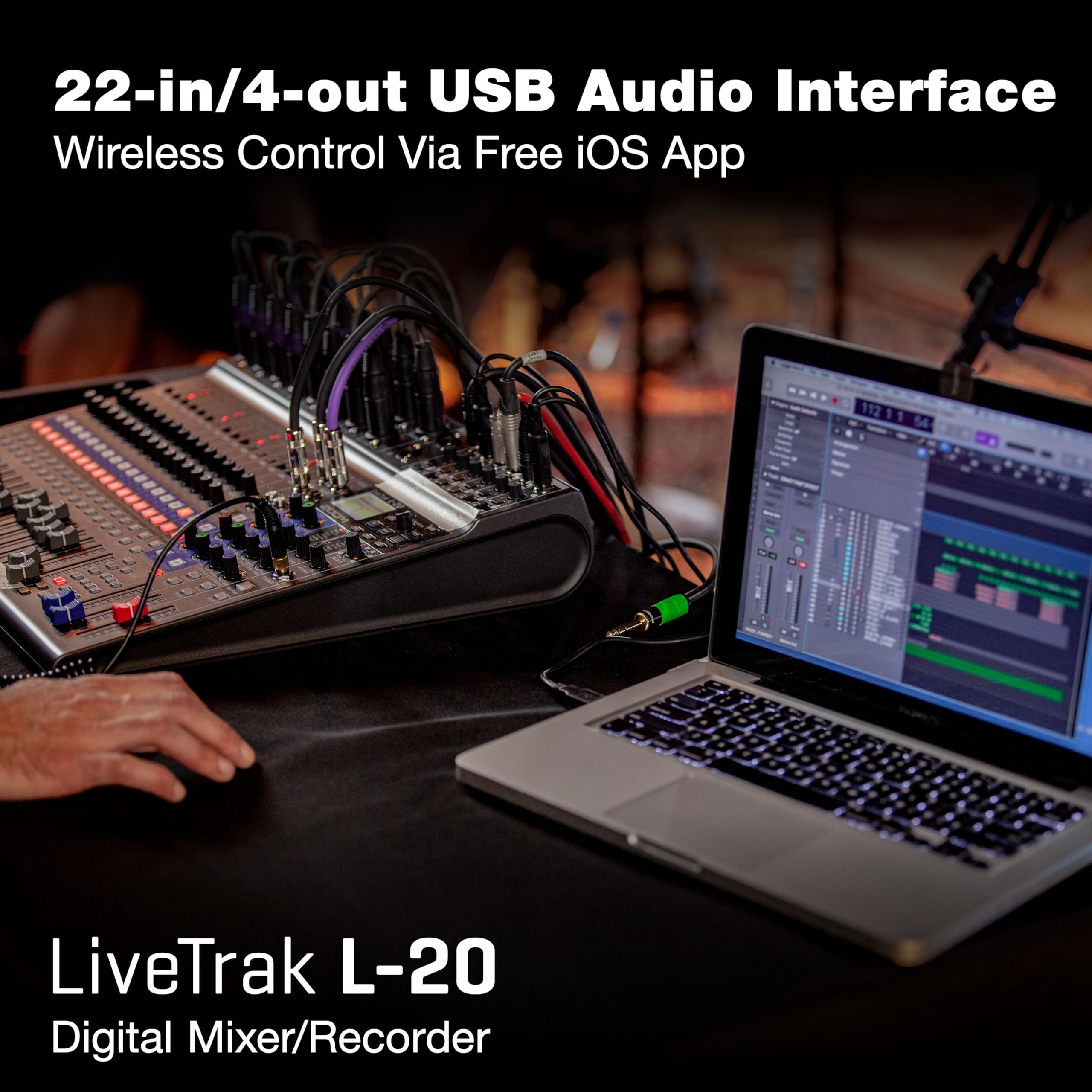 Amazon.com: Zoom LiveTrak L-20 Mezclador/Grabadora Multipista para