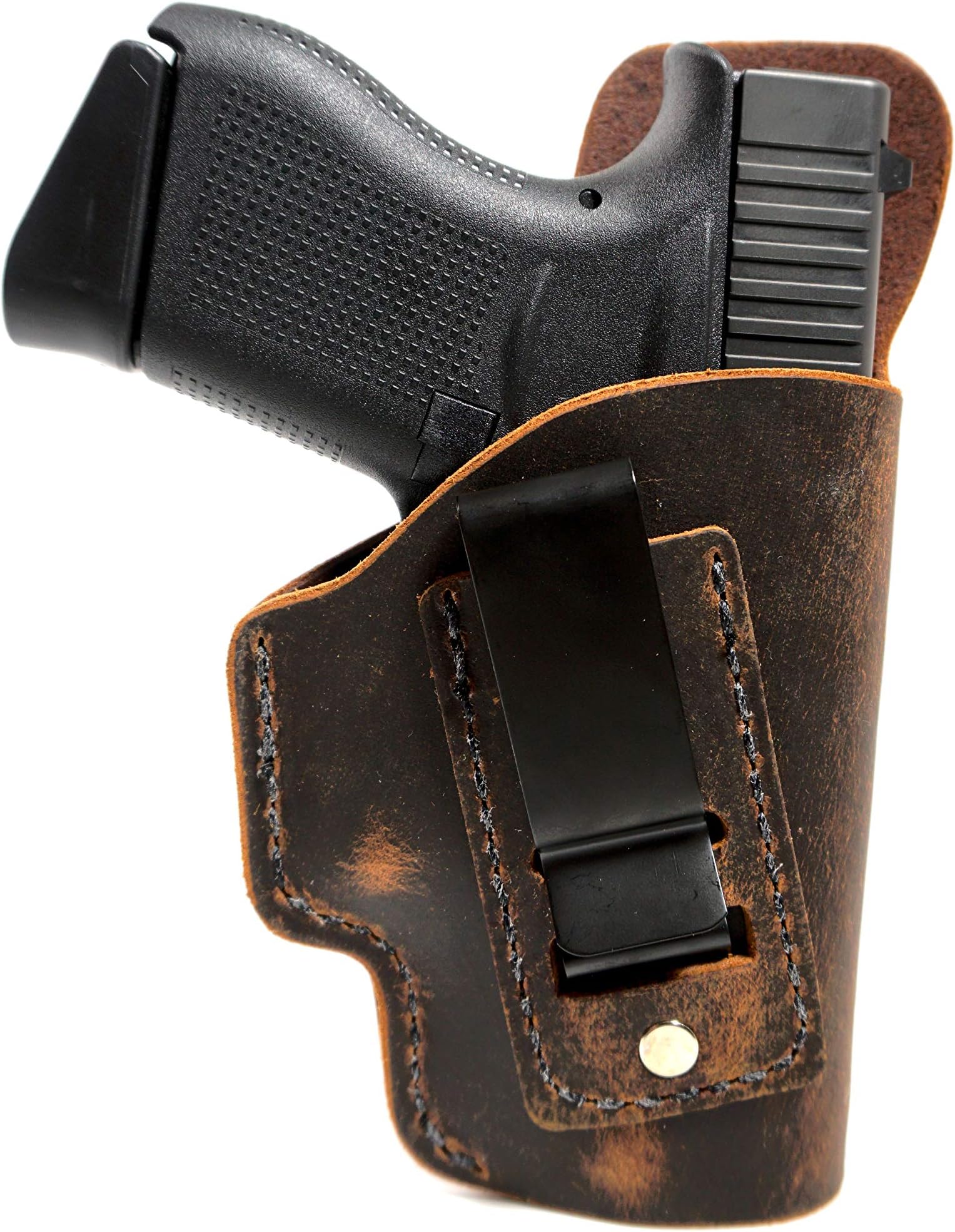 Muddy River Tactical Smith and Wesson (New) M&P Compact 2.0 - Natural Water Buffalo Hide - Soft Sided Leather Inside The Waistband (IWB) Concealed Carry Holster- IWB Holster