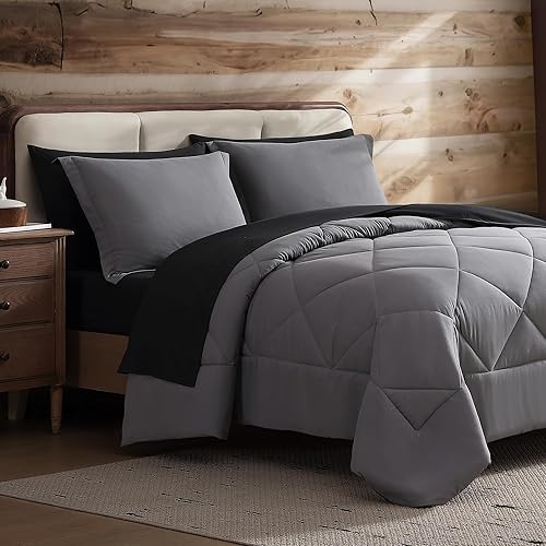 Coleman Twin XL Comforter Set Reversible Bed-in-a-Bag– Double-Sided Color Options,