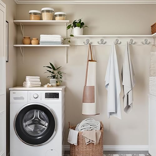 Miniatura 8 de Ganchos de pared para colgar  Paquete de 25 ganchos plateados de doble punta para montar en la pared  Ideal para sala de estar, dormitorio, cocina,