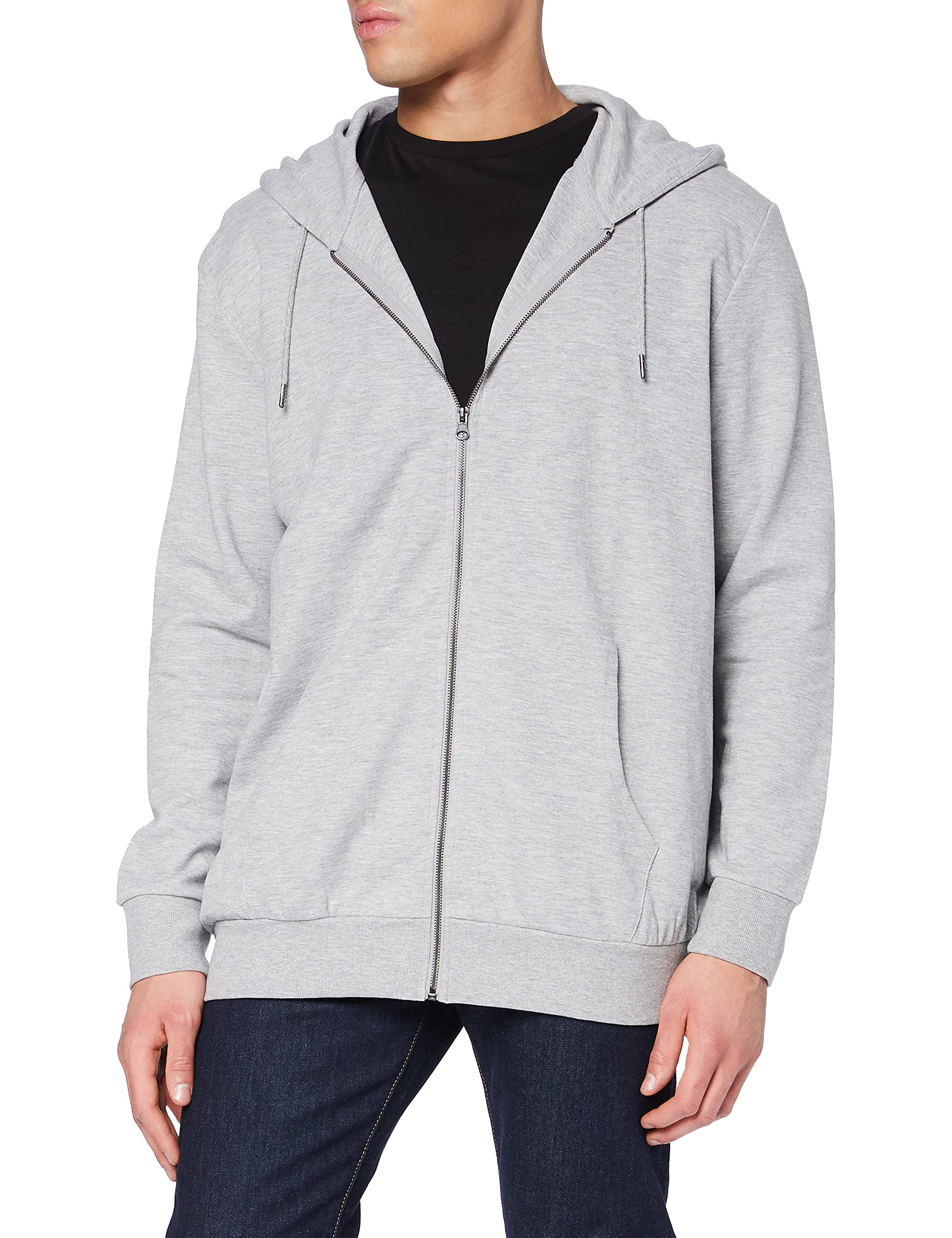 JACK & JONESMen's Basic Zip Hood Plus Size Sweatshirt