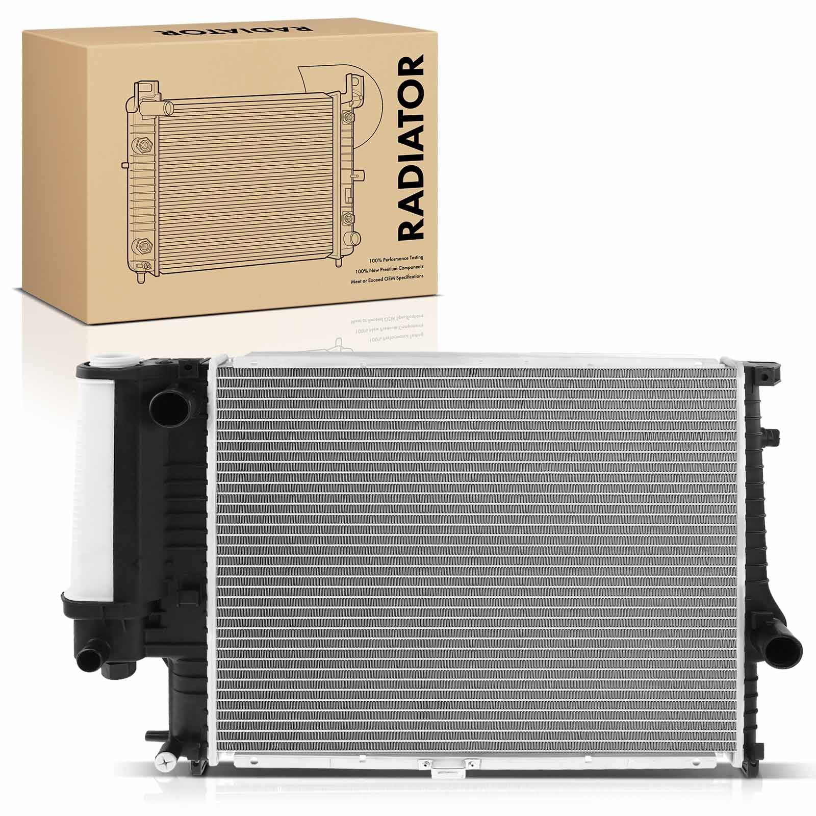 Frankberg Radiatore raffreddamento motore radiatore acqua cambio manuale | Compatibile con: Serie 5 E34, Serie 5 Touring E34