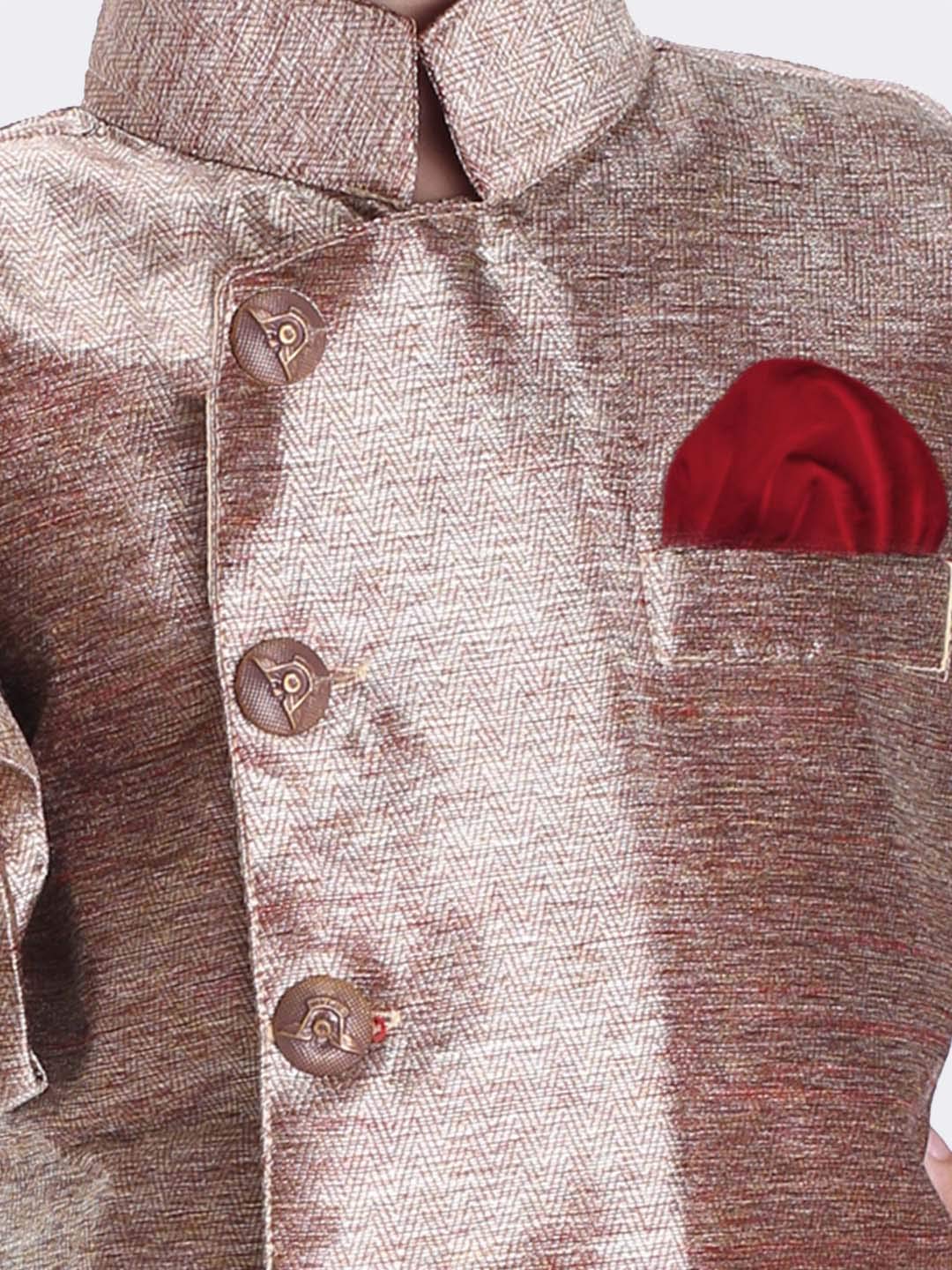 JBN Creation Patiala Dhoti chłopięce spodnie z kapturem, mieszanka bawełny, złote