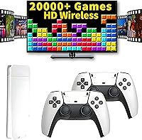 Vista 1 de Retro Game Console, Classic Video Games with 4K HDMI, 20000+ Games and 19 Emulators, Classic Nostalgic Retro Game Play, Dual 2.4G Wireless