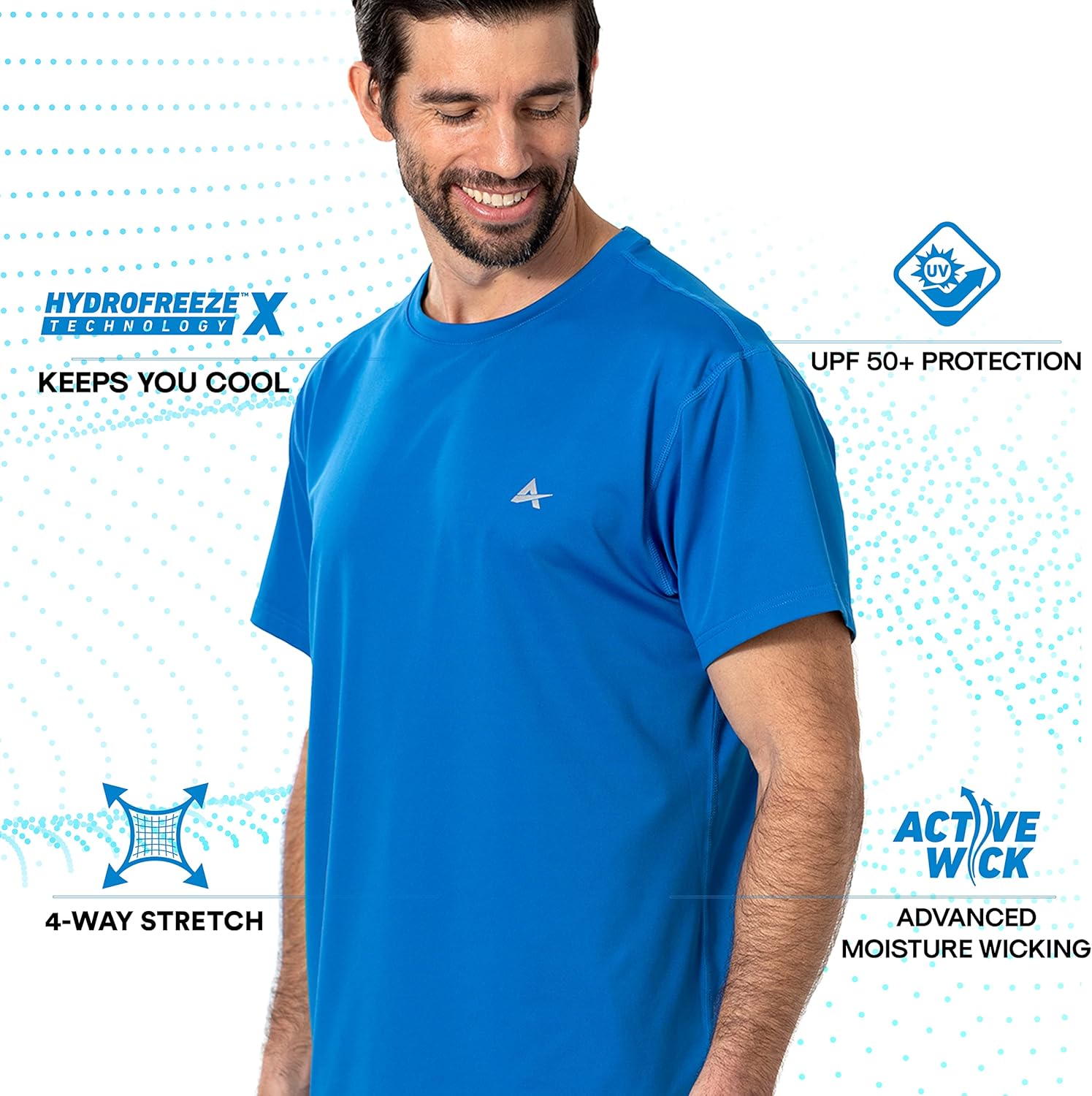 T-shirt Performance Estiva T-Shirt Uomo Traspirante Dry & Cool Per - Foto 3