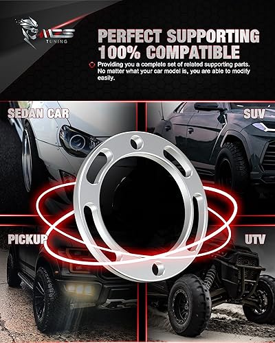 Miniatura 7 de MZS Separadores de rueda de 6 x 55  6 x 1397 12 pulgada de grosor 5 x 55  5 x 1397 8 x 55  8 x 1397 accesorios de rueda para 5 lengüetas 6 x 8