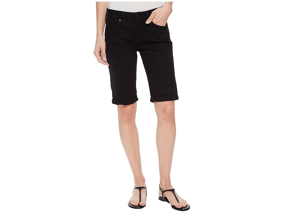 

Mavi Jeans Karly Mid-Rise Bermuda Shorts in Black Nolita (Black Nolita) Women's Shorts