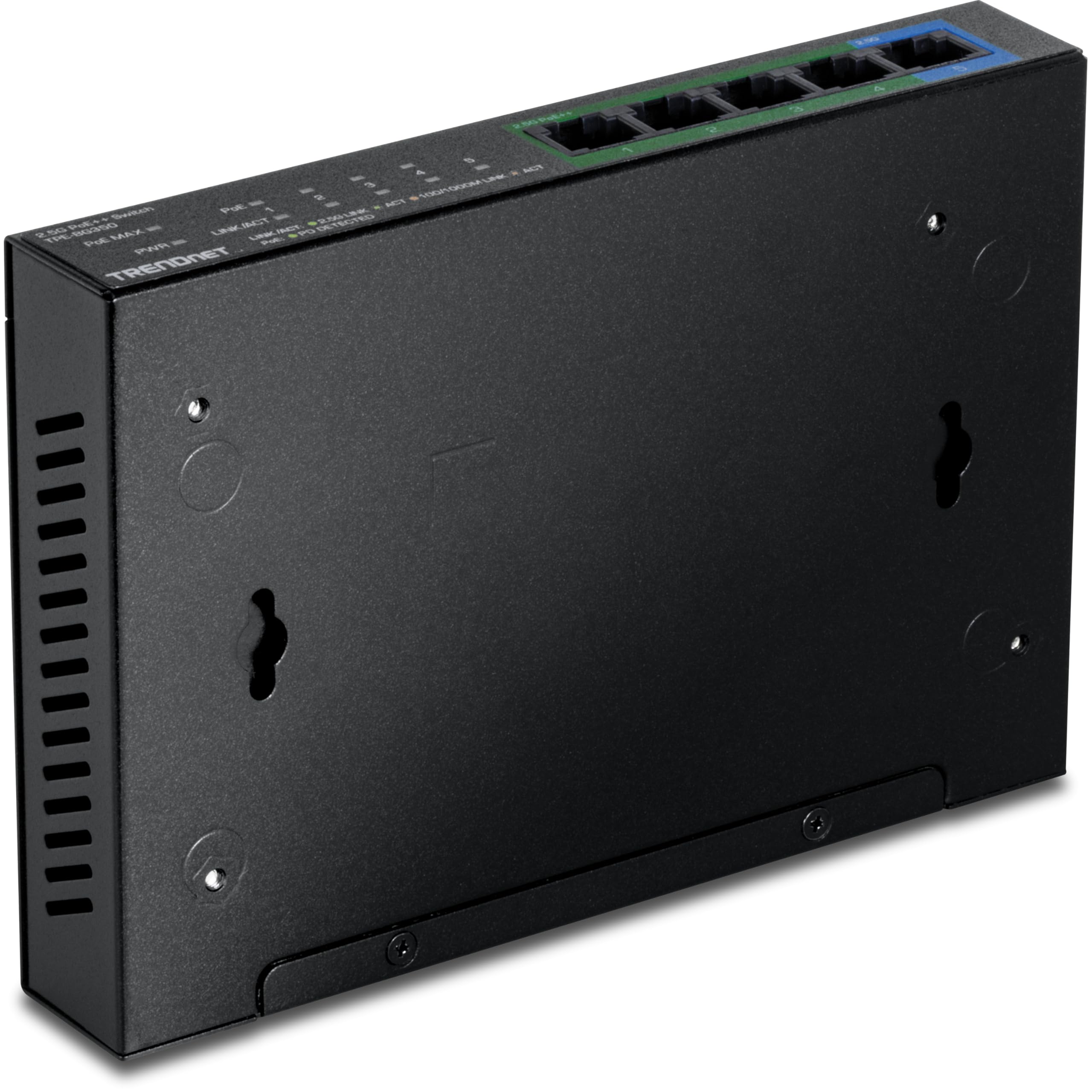 TRENDnet Commutateur PoE++ 5 ports 2,5 G, TPE-BG350, conforme NDAA + TAA, budget d'alimentation de 135 W, 95 W par port, capacité de commutation de 25 Gbit/s, répartiteur Ethernet, protection à vie