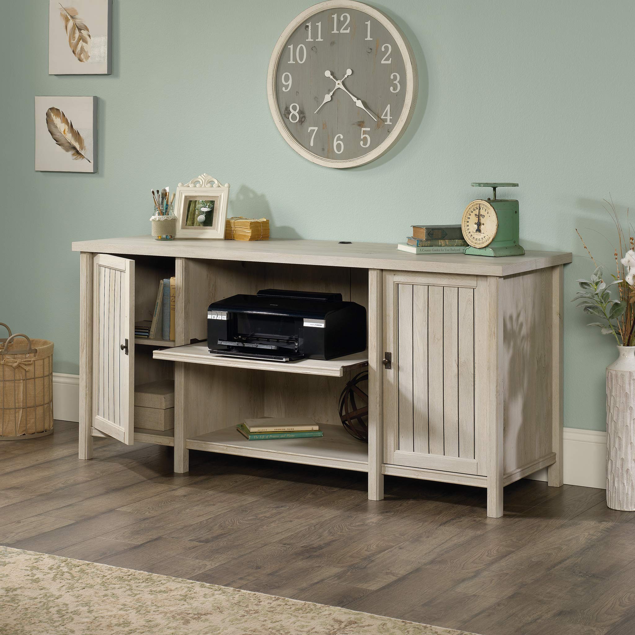 Amazon.com: Sauder Costa Credenza, Chalked Chestnut finish : Home