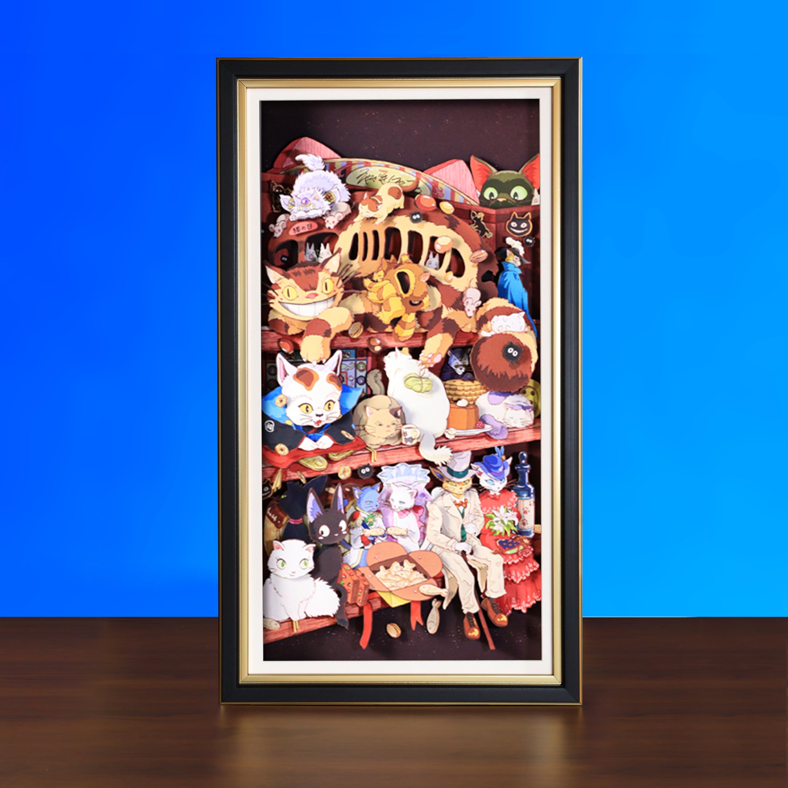 3D貼り絵　立体絵画 Amazon.co.jp: ArtFun ジブリ用の立体絵 画 グッズ 周辺 立体絵