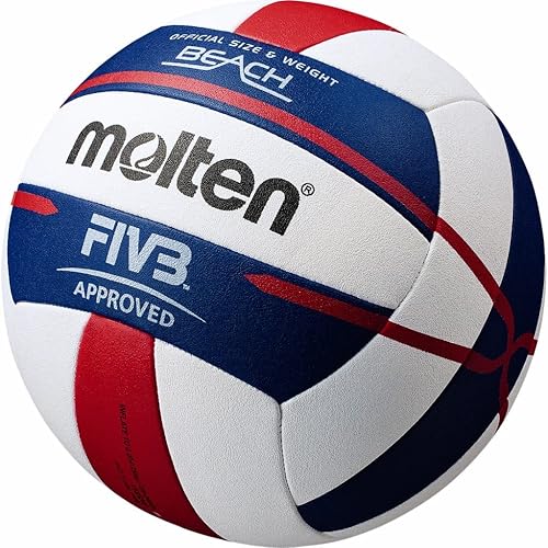 Molten FIVB Approved Elite Beach Volleyball Red/White/Blue