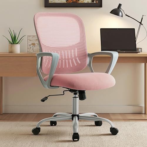 OLIXIS Home Office Chair, Mesh Desk Chair, Ergonomic Lumbar Support