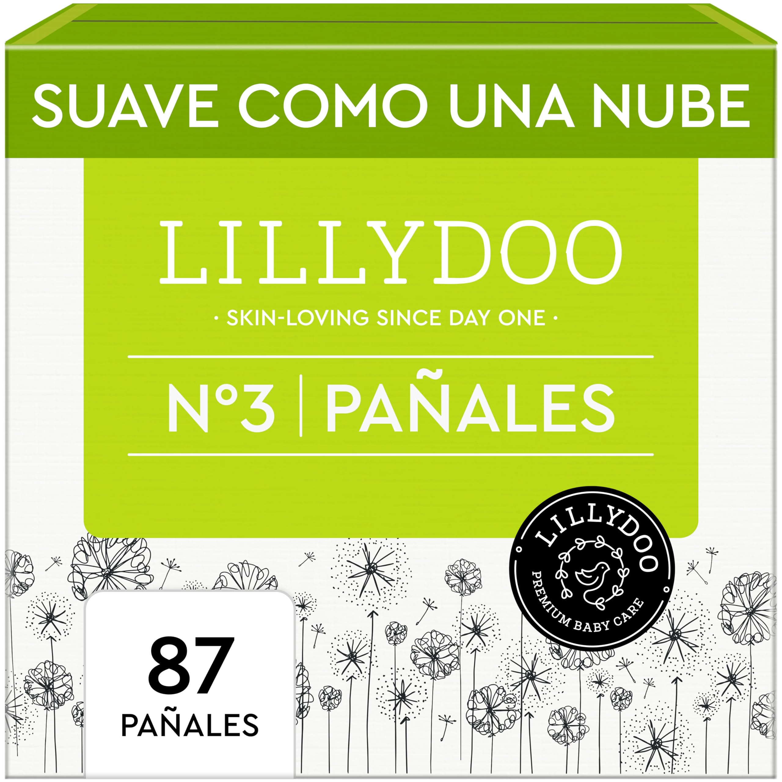 Pañales LILLYDOO delicados con la piel - talla 1 (2+ kg), caja de medio mes (72 unidades), protección contra fugas, suaves, sin perfumes ni lociones y dermatológicamente probados — view 29