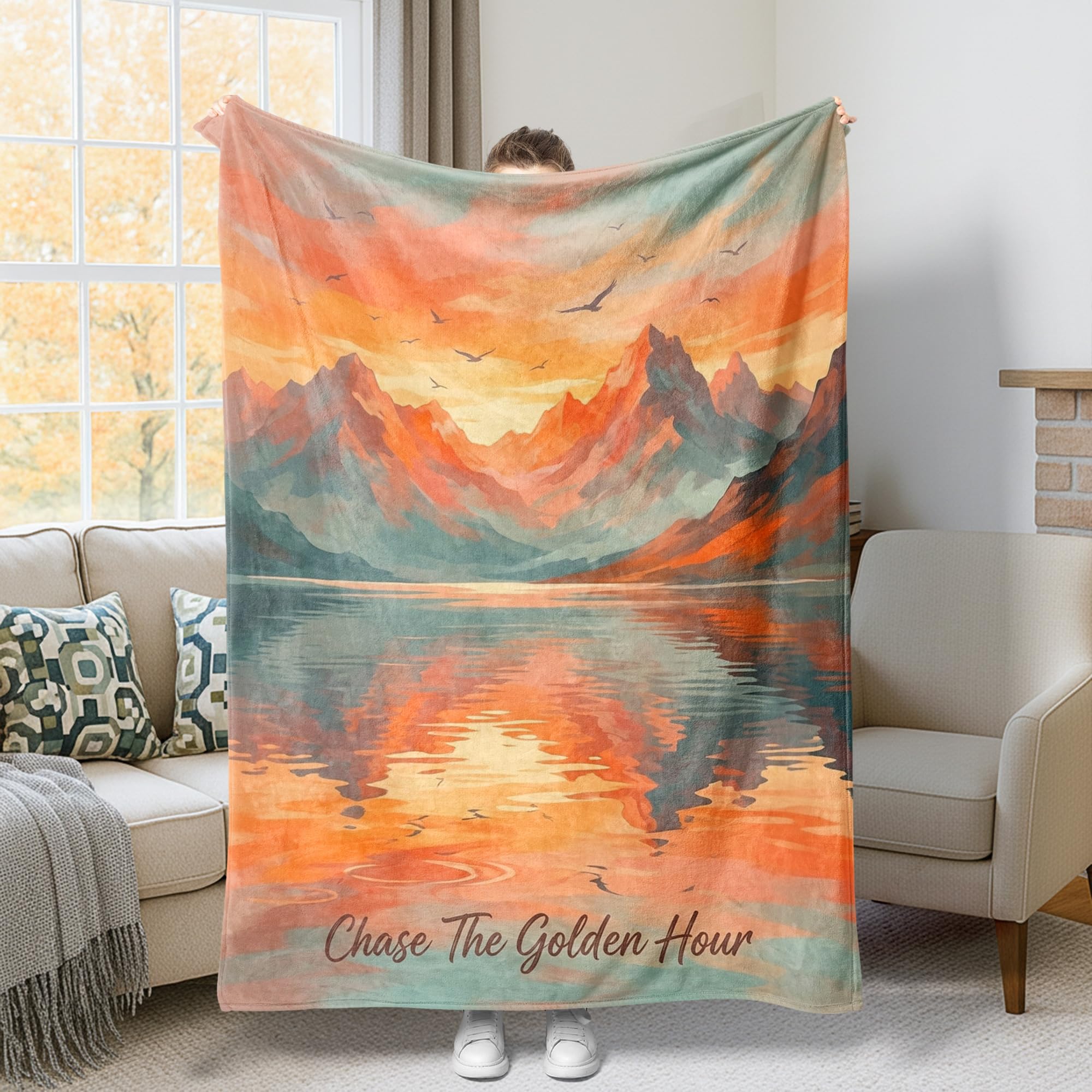 Couverture paysage naturel pour réchauffer vos soirées lit