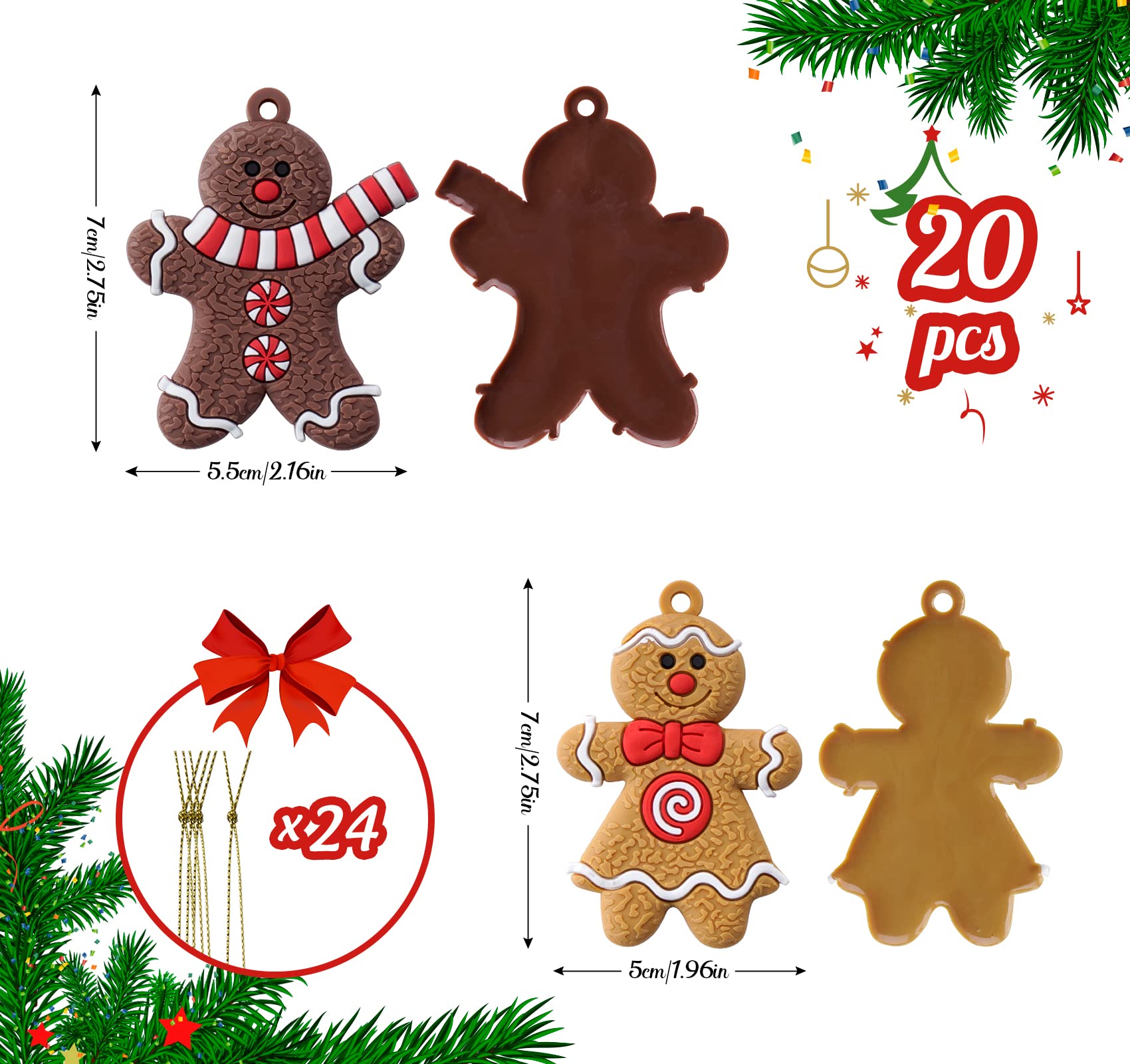 Personnages De Dessins Animés De Bonhomme En Pain D'épice. Ensemble De Collection Dessiné à La