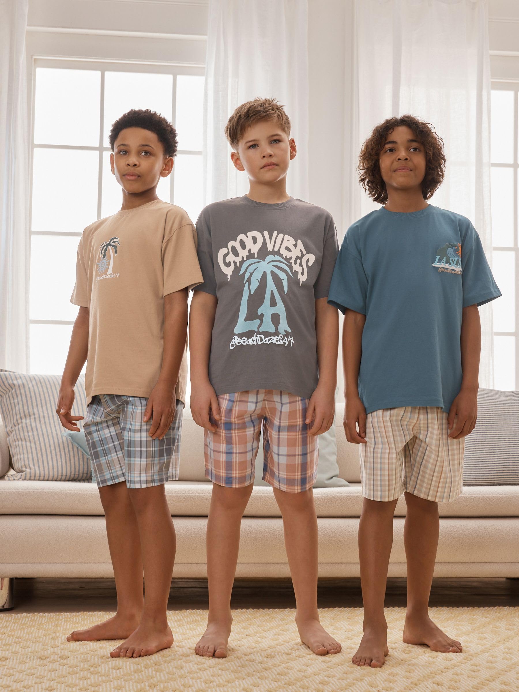 NEXT Jungen Kurze Schlafanzüge, 3er-Pack