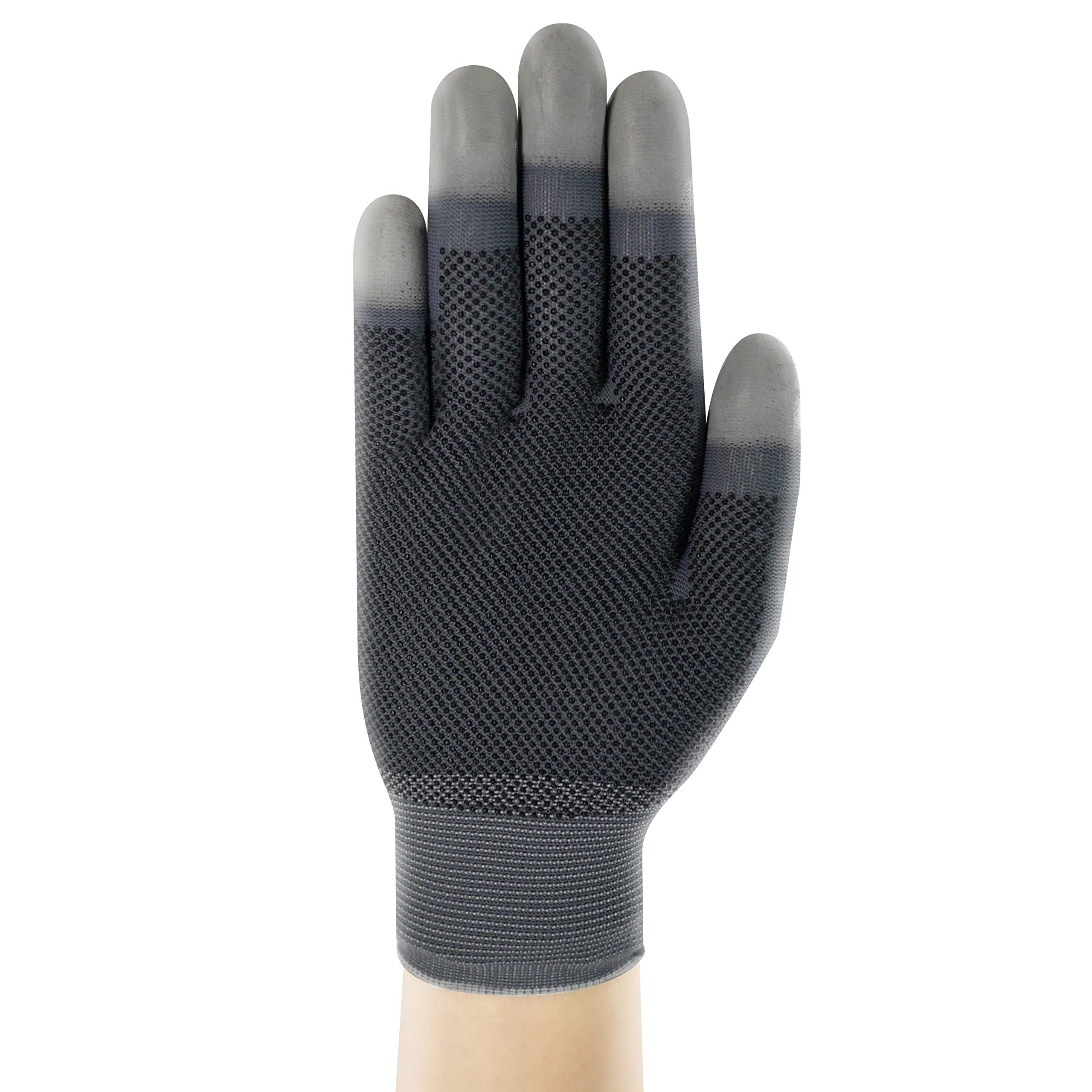 Comasec & Marigold Ansell Picosoft DG Arbeitshandschuhe, Mehrzweckhandschuhe, Mechanikschutz-Handschuh, Industrie PSA, Grau, Größe L (12 Paar)