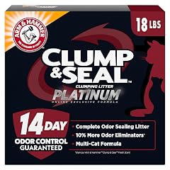 ARM & HAMMER Clump & Seal Platinum, litière agglomérante pour chat (18 lb)