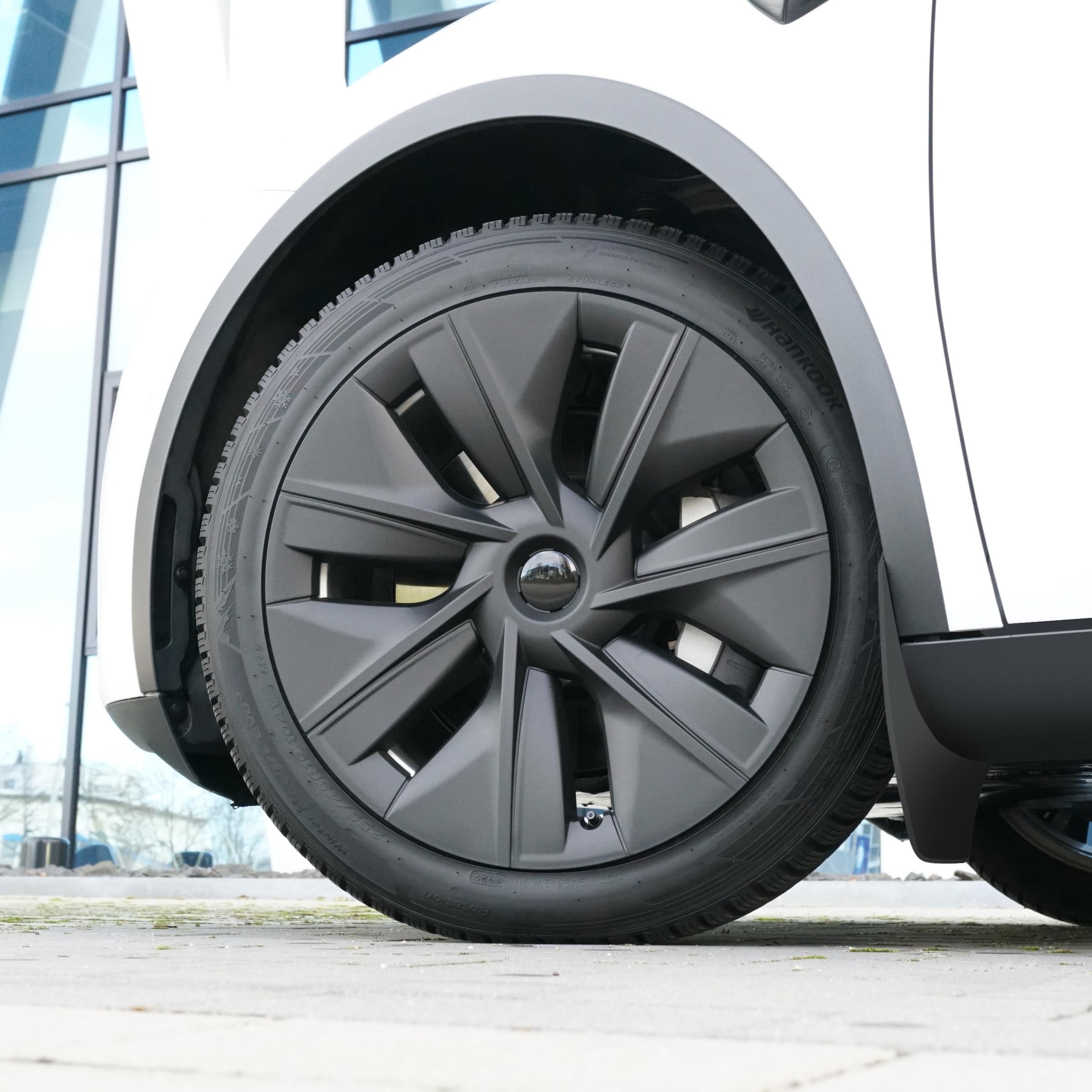 Copricerchi Tesla Model Y VOBOR 19 Pollici - Nero Opaco, Stile Cyclone, Compatibile 2020-2023