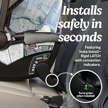 Graco Gomax Infant Car Seat, Baseless Car Seat with Canopy, Rear Facing, Lightweight Carseat