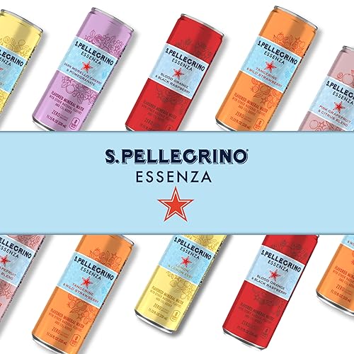 Miniatura 8 de S.Pellegrino Essenza Dark Morello Cherry Pomegranate Flavored Mineral Water with Natural CO2 Added