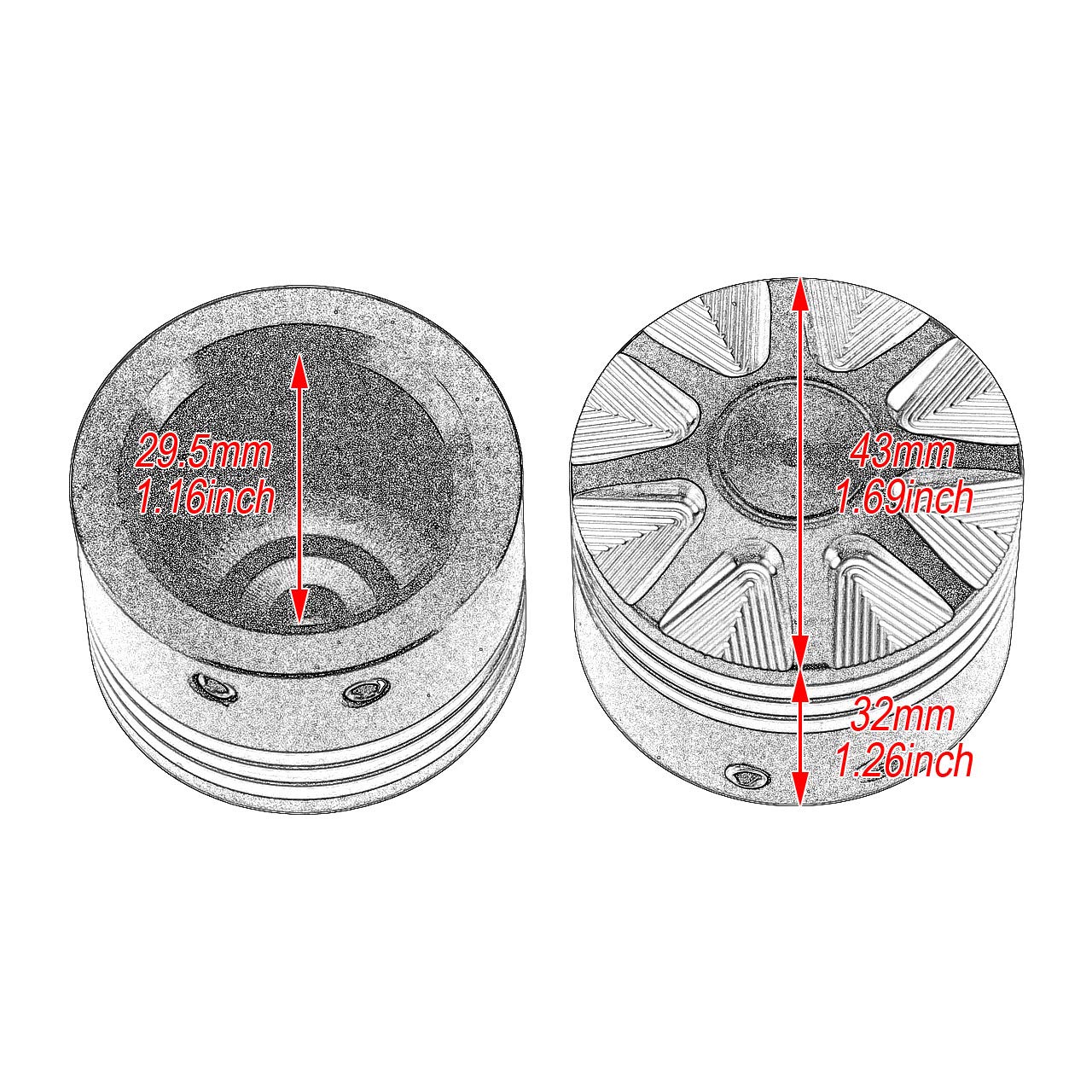 Copridado Dell'Asse Anteriore Coperchi Dell'Asse Fit per Harley Sportster Xl 1200 Dyna Softail Fat Boy Touring Street Road Electra Tri Glide 2 Pezzi Nero