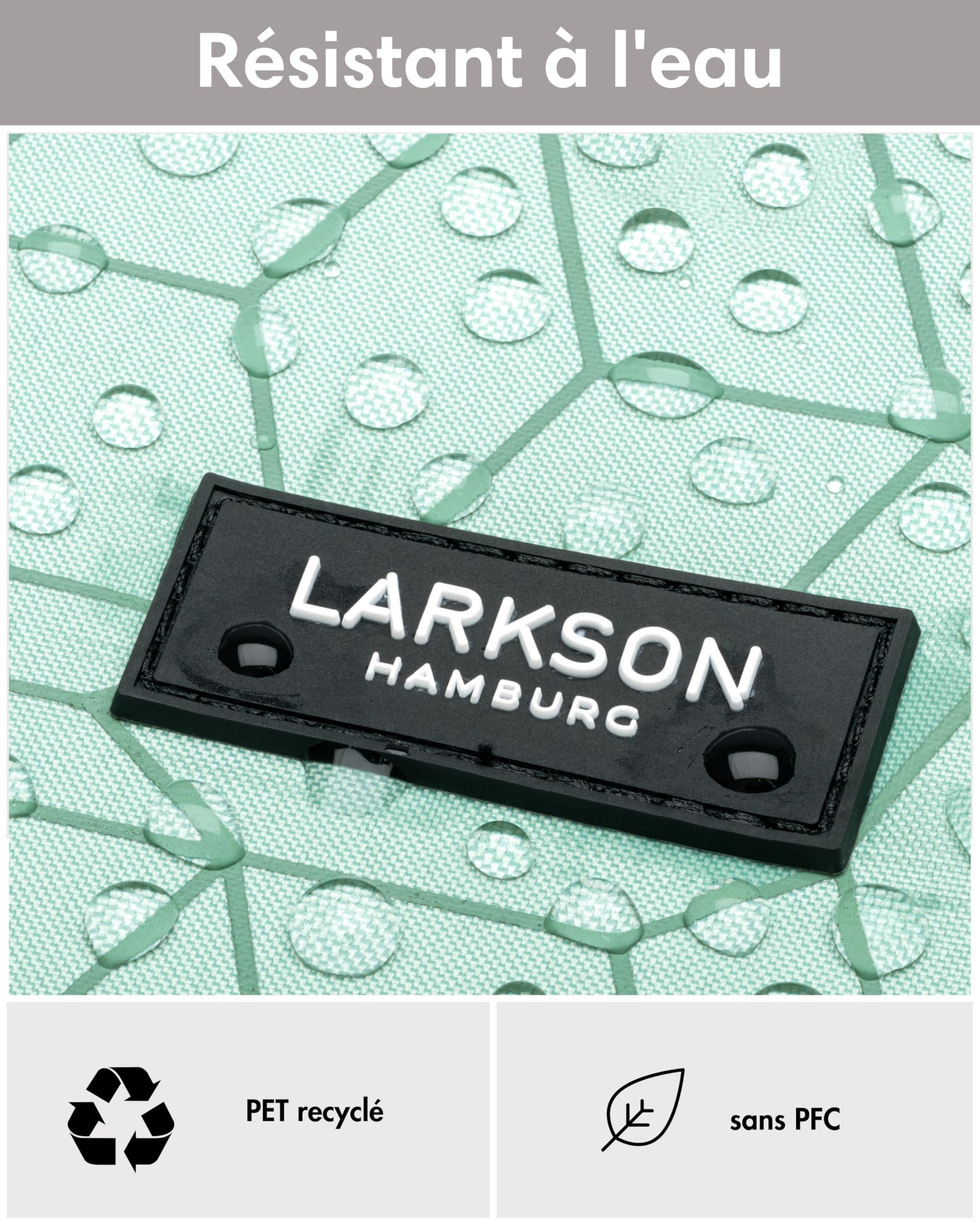 LARKSON Sacoche Vélo Menthe - Tammo Bike - Sac à Dos Multifonctionnel 2 en 1 & Sacoche Arrière Bicyclette - Hydrofuge