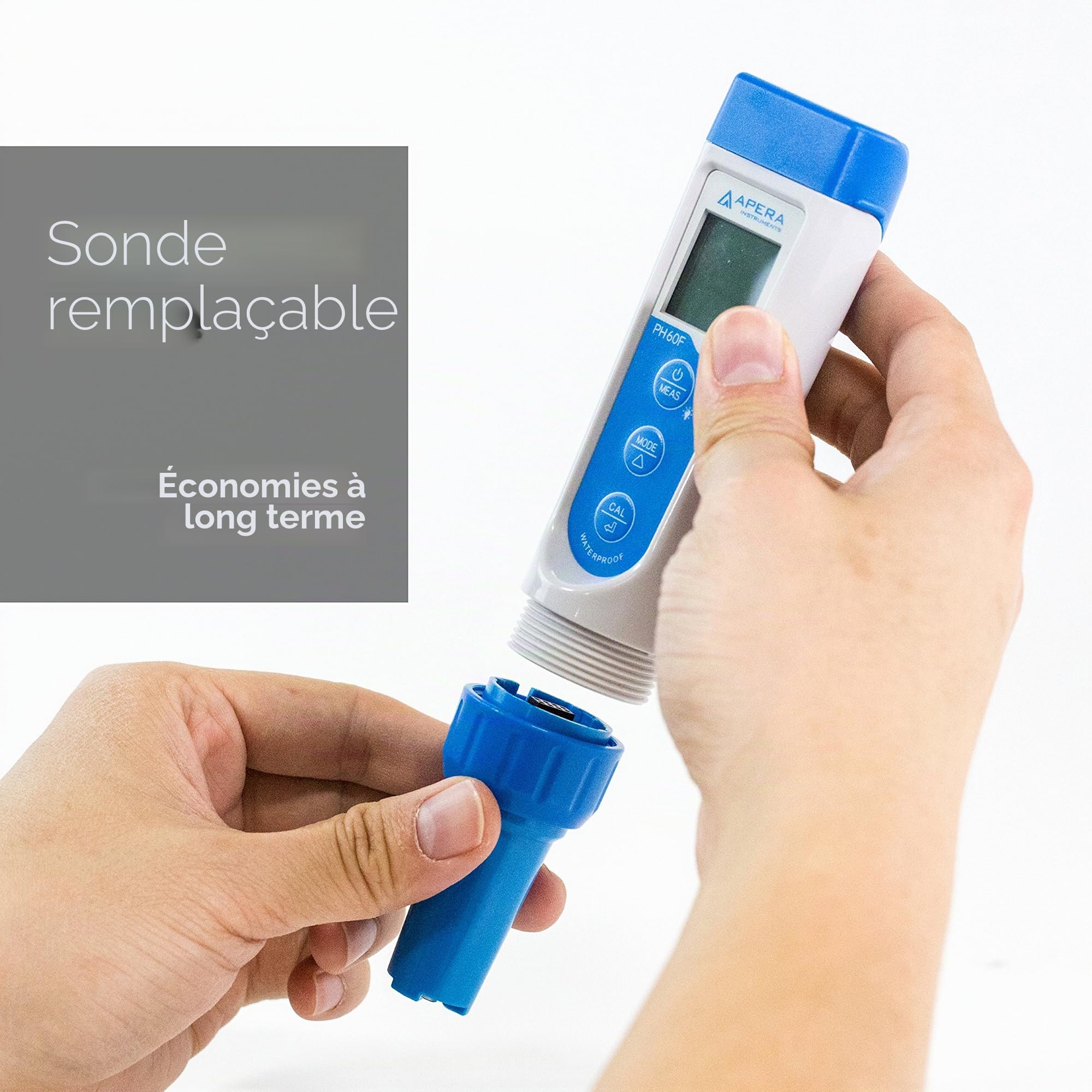 Apera Instruments Ai314 testeur de poche, Ec60 Premium étanche conductivité, un commutateur de EC/Tds/salinité, remplaçable Bpb Sensor, 1% F.s Précision