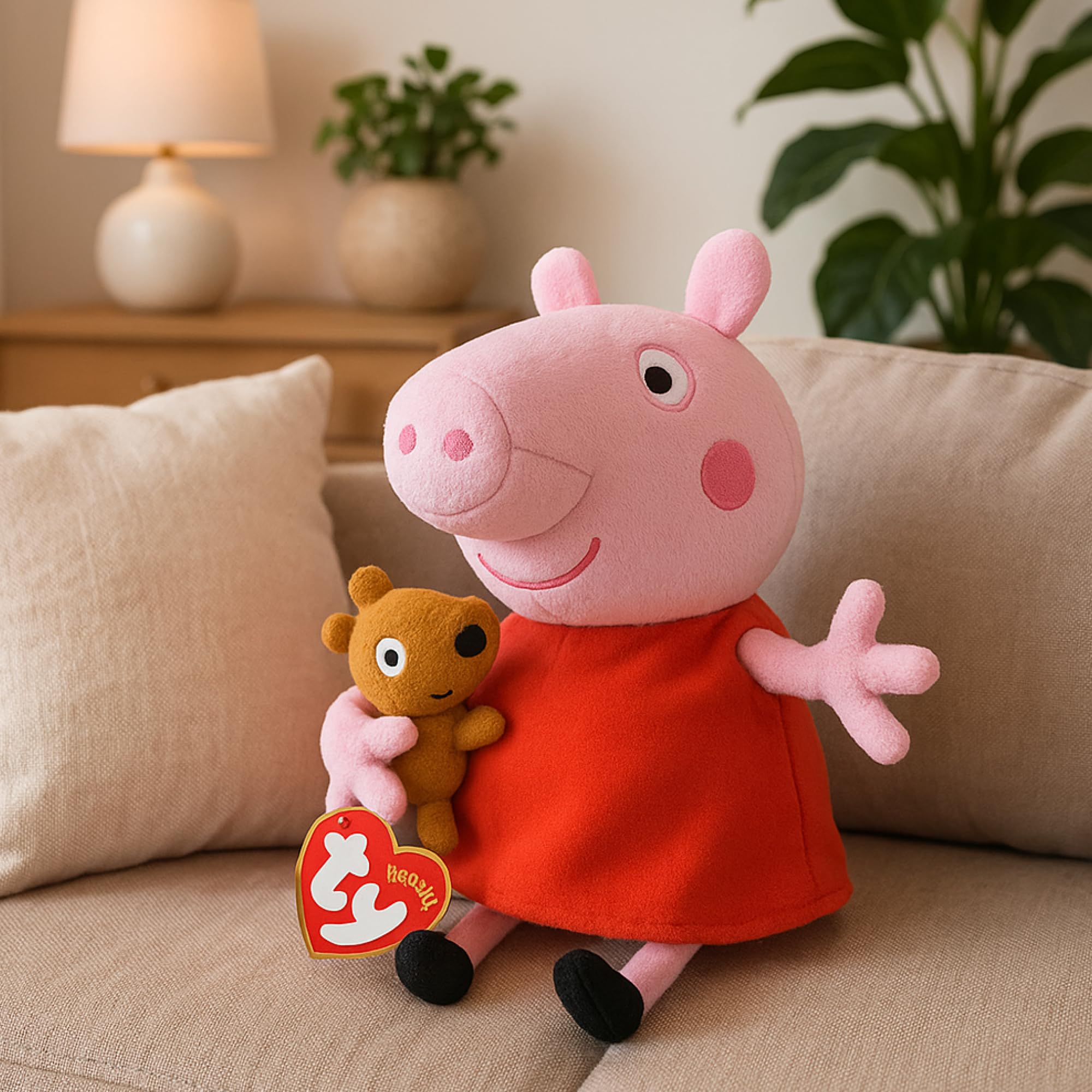 Amazon.co.jp: タイ ペッパピッグ ぬいぐるみ Mサイズ