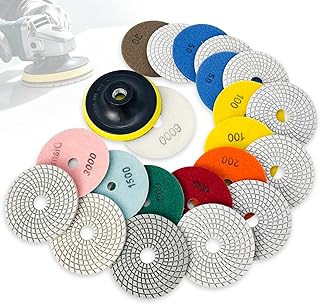 5 Inch Diamond Polishing Pads Tile Stone Diamond Sanding Pads Kit
