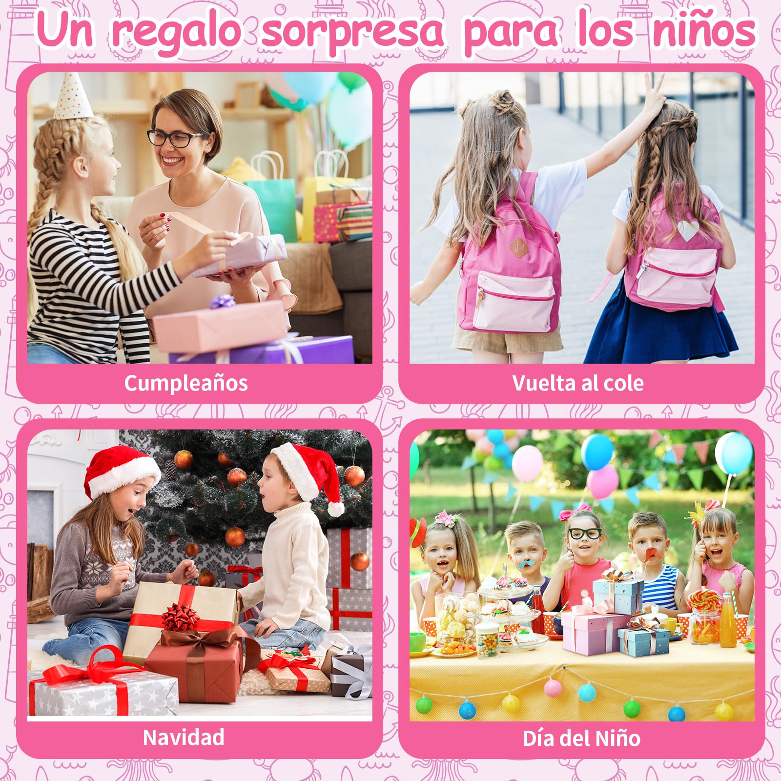 Charmofun Robot de Dibujo para Niños, Drawing Robot con 100 Tarjetas, Robots Inteligente Juguete Recargable, Juguete Educativo Interactivo con Voz para Niños y Niñas a Partir de 3 Años (Rosa)