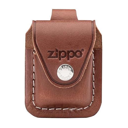 Zippo Lighter Pouch with Loop, Brown