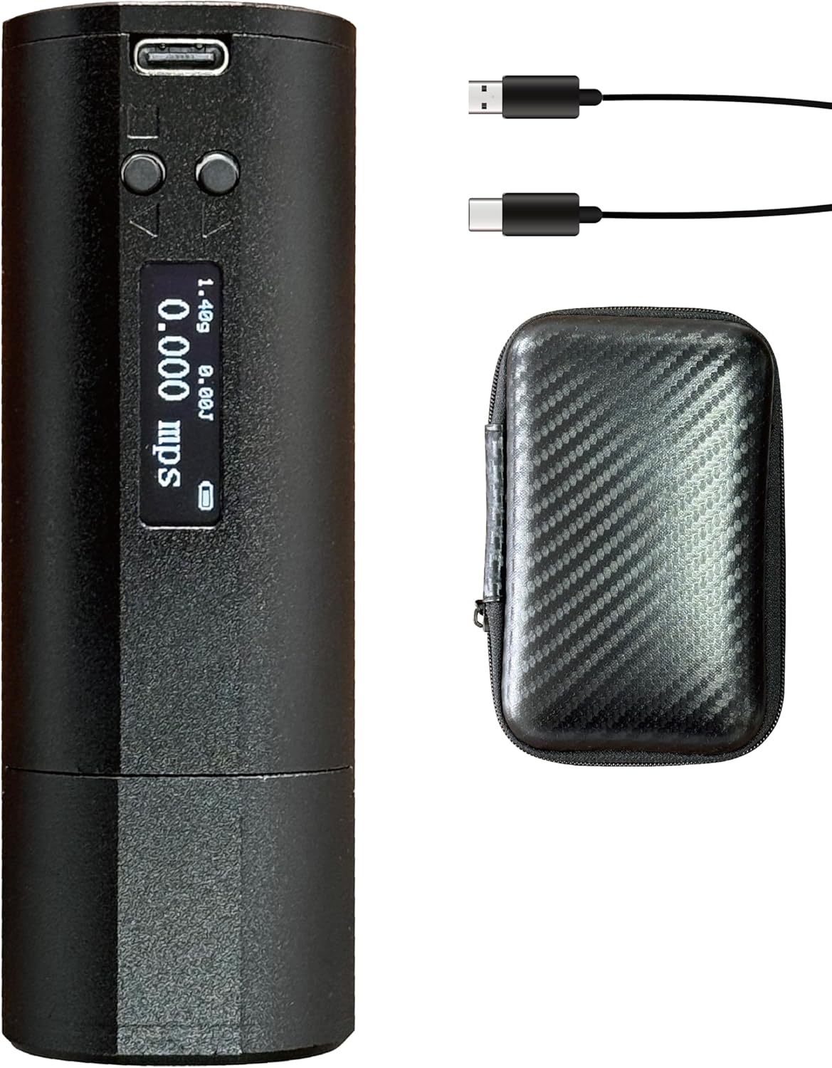 End Mounted Chronograph Bullet Speed Meter, Shooting Tester Pocket Chrony for PCP Airgun Velocity Measurement