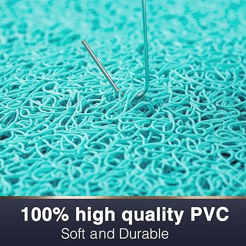 Miniatura 4 de Asvin Tapete de baño con textura suave, para ducha, 24 x 16 pulgadas, sin ftalatos, antideslizante, cómodo, tapete de baño con drenaje, tapete de