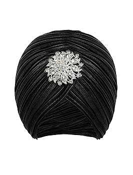 Amazon.com: BABEYOND Women's Turban Hat with Crystal Vintage