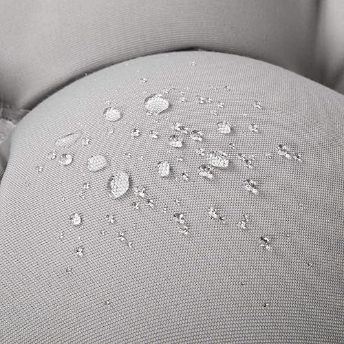 Miniatura 4 de ARTPLAN Cojines de mimbre para silla para todo tipo de clima, almohada copetuda con respaldo para muebles de exterior