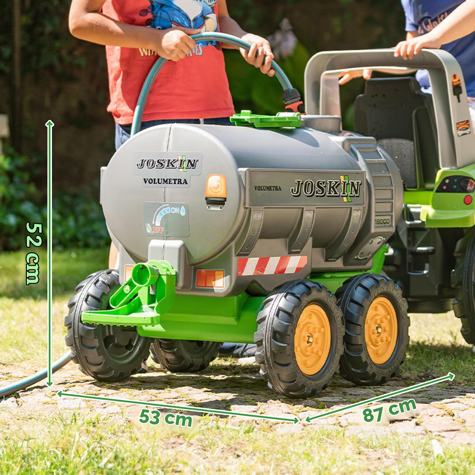 FALK - Remorque citerne Joskin avec robinet et épandeur - Dès 3 ans - Fabriqué en France - Capacité 30 Litres - Compatible tracteurs et tractopelles Falk 3/7 ans - 943JK