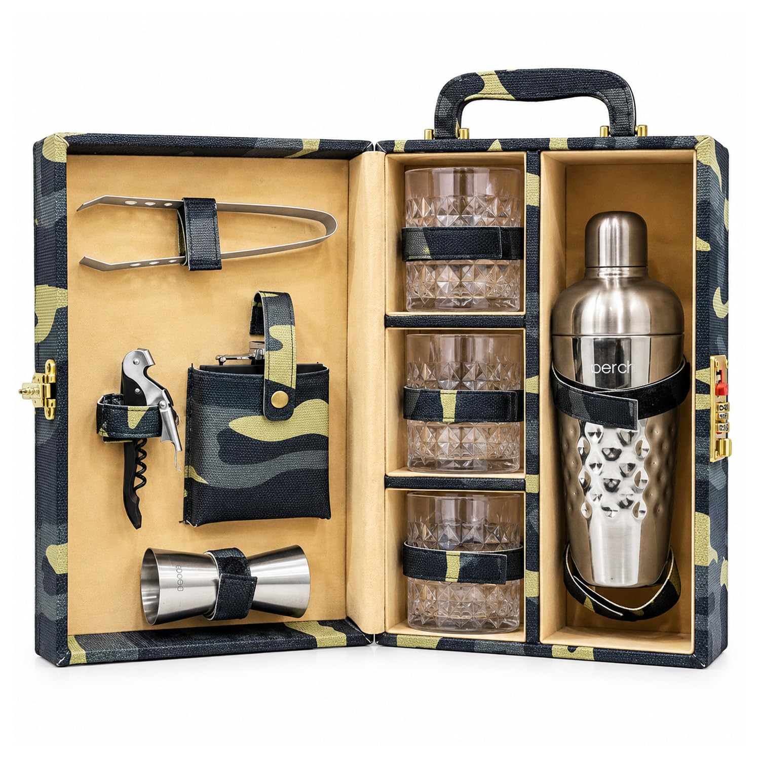 Portable Bar Set - Travel Bar Case with Cocktail Kit -16