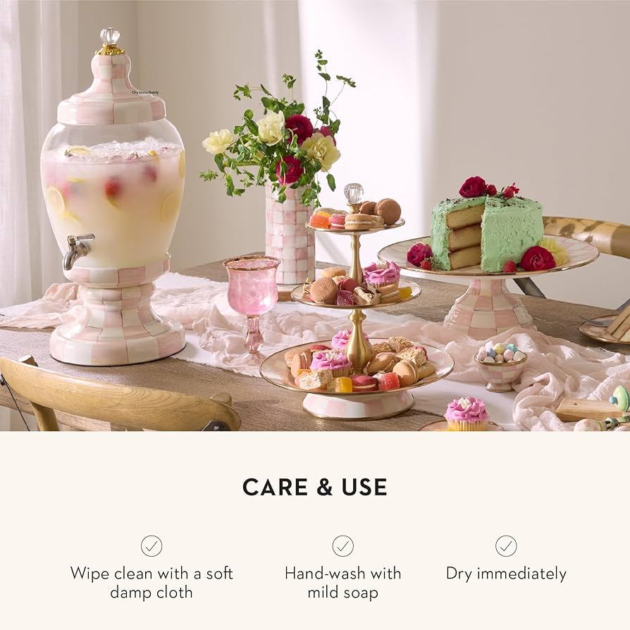 MACKENZIE-CHILDS チェッカーパターン ケーキスタンド MACKENZIE-CHILDS チェッカーパターン ケーキスタンド