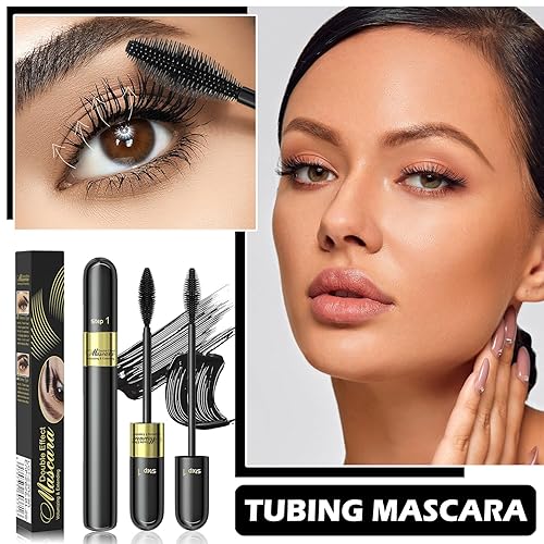 Miniatura 2 de AWCCXMYM Rímel de pestañas negras para pestañas negras, impermeable, de larga duración, rizado, más completo, estilo salvaje, rímel de pestañas