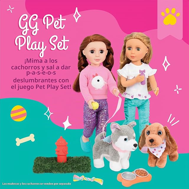 Foto 2 de 7 de Glitter Girls, Set de Accesorios para Mascotas con Correa y premios