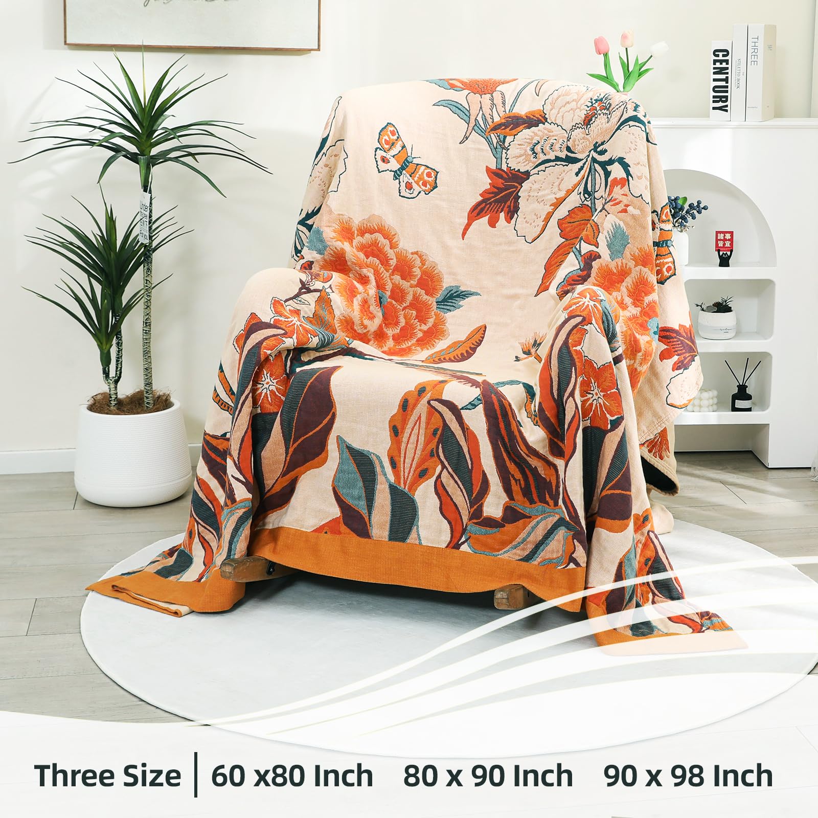 VANJOROY Bohemian Sofa Large Bed Throw Blanket - Image 4