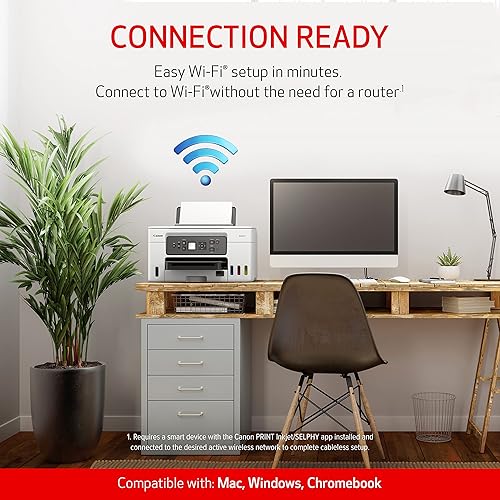 Miniatura 5 de Canon MAXIFY GX3020 MegaTank - Impresora a color todo en uno impresión copia escaneo con impresión móvil color blanco