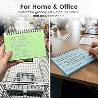 Vista 5 de Koogel 400 Tarjetas de Índice, Tarjetas de Índice Grandes de 4x6 con Anillos para Llaves para la Escuela, Tarjetas Flash, Tarjetas de Nota Pesadas