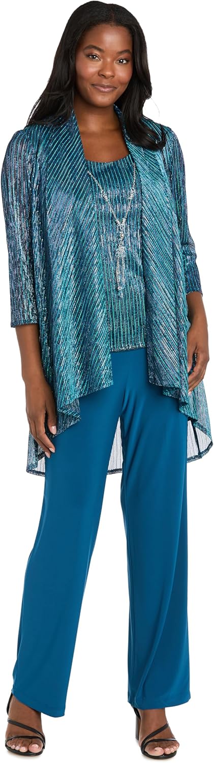 R&M Richards Women's Mystic Shine Three-piece Set