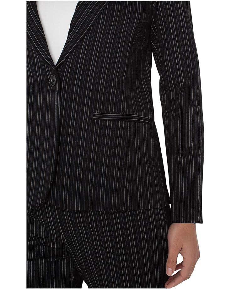 Liverpool Los Angeles Stripe Knit Jacquard Fitted Blazer - #3 of 3