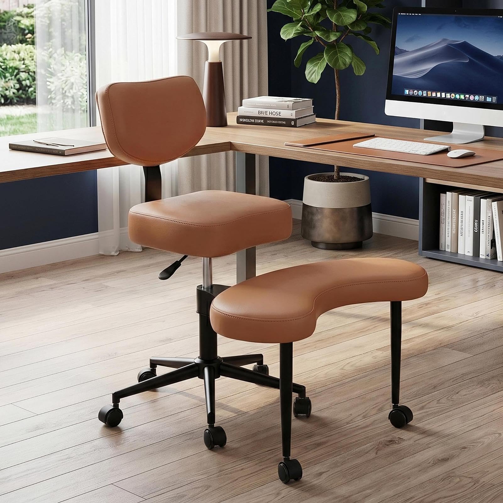 Generisch Chaise de méditation professionnelle avec roulettes, pour s'asseoir dans un siège de couture, chaise de bureau TDAH, avec tabouret réglable en hauteur, design flexible pour les personnes