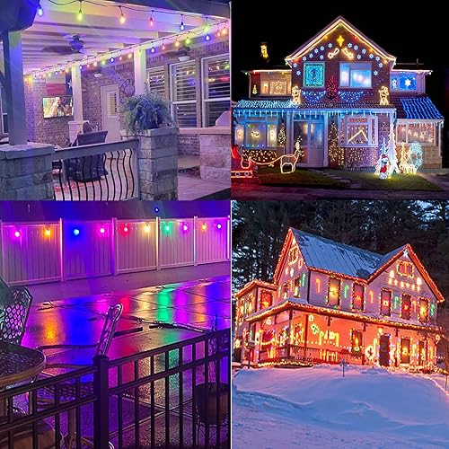 Miniatura 5 de Bombilla LED S14 de 2 W, bombillas azules de repuesto para exteriores, inastillables, impermeables, S14, bombillas de filamento LED vintage, de