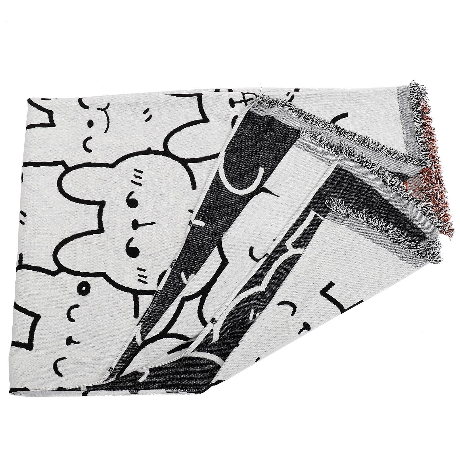 Funda de Sofá de Chenilla Estampado de Conejo, Plegable