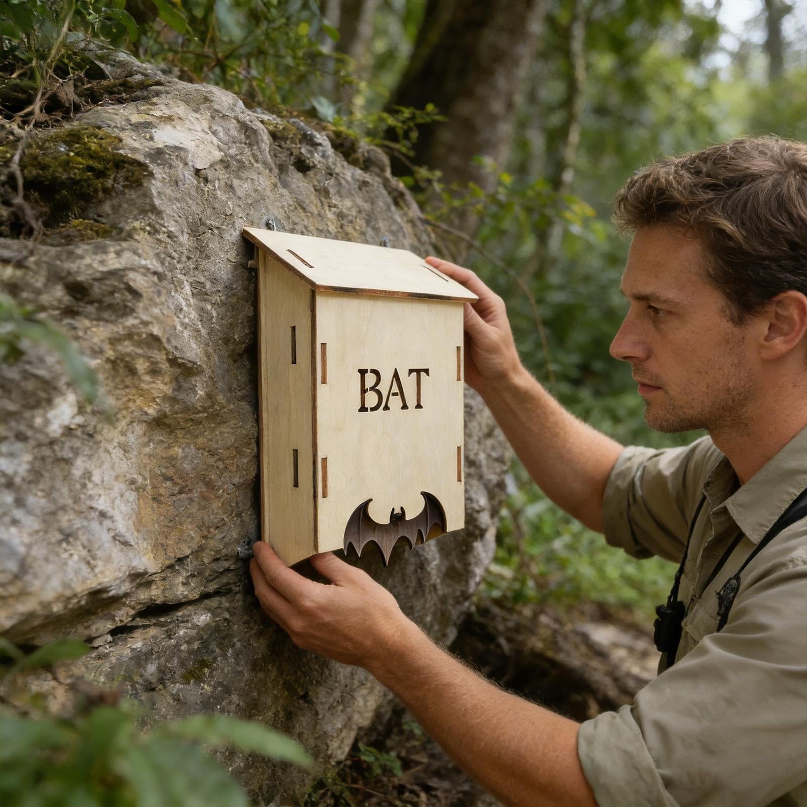 Casa per Pipistrelli in Legno - Habitat Animale In Legno Da Esterno,Casa Per Pipistrelli Da Cortile - Per Giardinieri Proprietari Amanti Della Natura Agricoltori Cortile Fattoria Frutteto